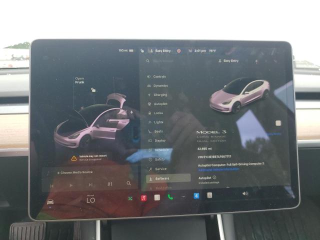 5YJ3E1EB7LF807717 - 2020 TESLA MODEL 3 Ağ foto 9