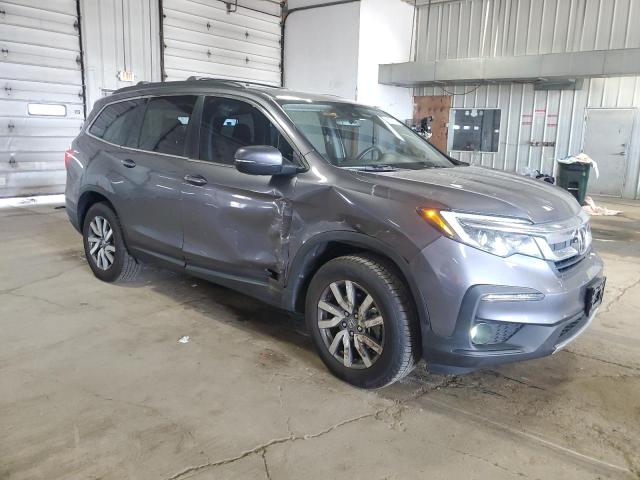 5FNYF6H5XMB053445 - 2021 HONDA PILOT EXL ნაცრისფერი ფოტო 4