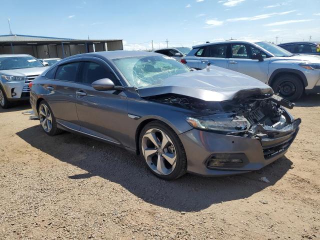 1HGCV2F93JA040618 - 2018 HONDA ACCORD TOURING Gris photo 4