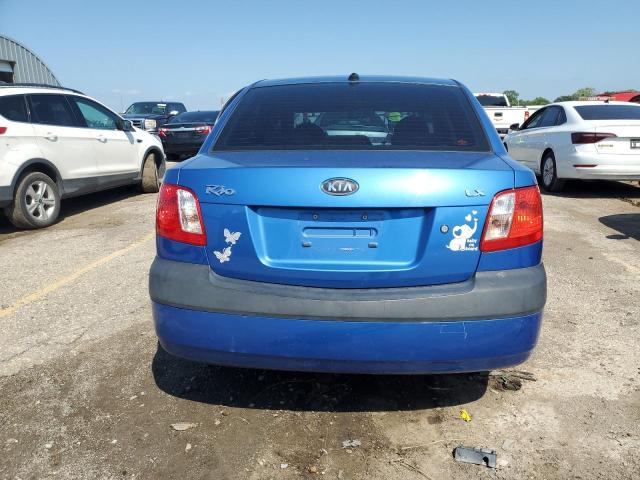 KNADE223096484880 - 2009 KIA RIO BASE BLUE photo 6