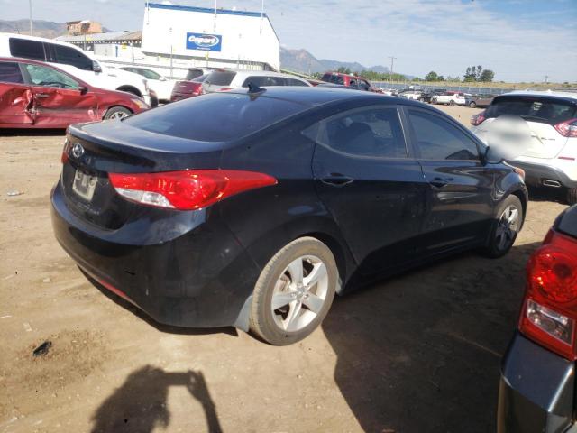 KMHDH4AE9CU332846 - 2012 HYUNDAI ELANTRA GLS BLACK photo 3