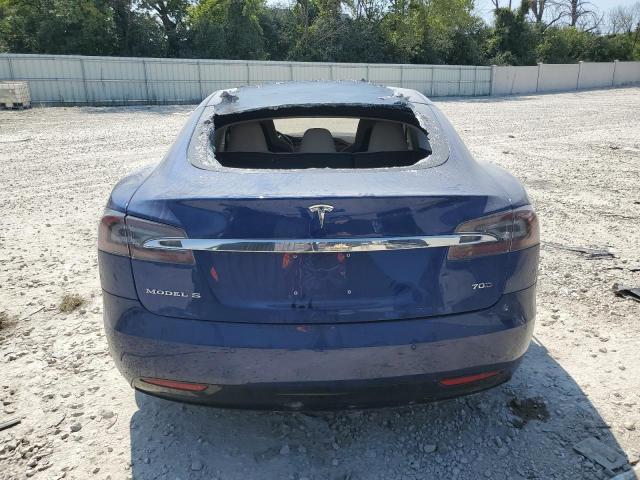 5YJSA1E23GF143199 - 2016 TESLA MODEL S BLUE photo 6