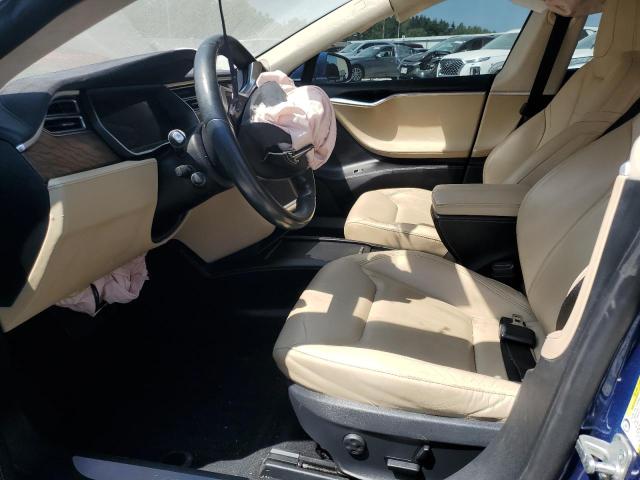 5YJSA1E23GF143199 - 2016 TESLA MODEL S BLUE photo 7