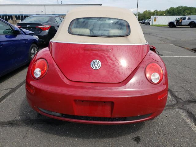 3VWRG31Y58M400750 - 2008 VOLKSWAGEN NEW BEETLE CONVERTIBLE SE RED photo 6