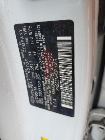 KMHGN4JE8FU052720 - 2015 HYUNDAI GENESIS 3.8L Ақ фото 12