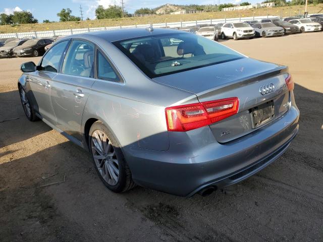 WAUJGAFC4DN069867 - 2013 AUDI A6 PRESTIGE SILVER photo 2