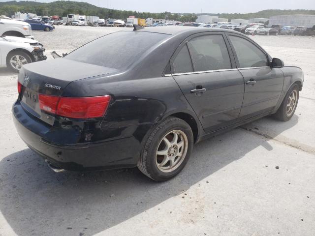 5NPET46F59H458343 - 2009 HYUNDAI SONATA GLS BLACK photo 3