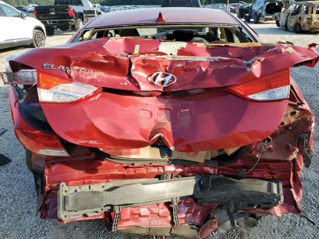 KMHDH4AE3CU470012 - 2012 HYUNDAI ELANTRA GLS RED photo 6