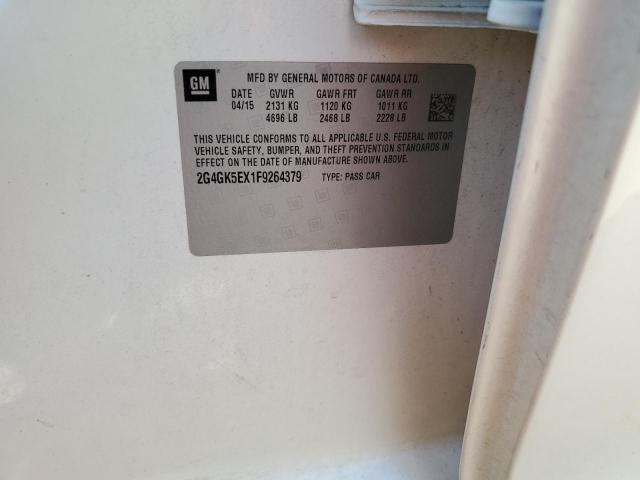 2G4GK5EX1F9264379 - 2015 BUICK REGAL Бежевый фото 12