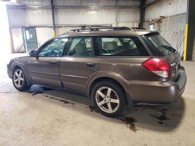 4S4BP61C487324566 - 2008 SUBARU OUTBACK 2.5I BROWN photo 2