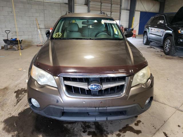 4S4BP61C487324566 - 2008 SUBARU OUTBACK 2.5I BROWN photo 5