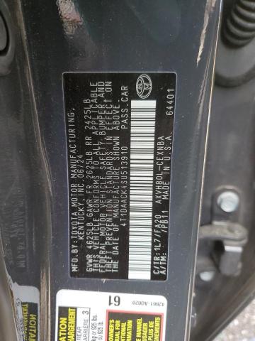 4T1DAACK4SU513910 - 2025 TOYOTA CAMRY XSE GRAY photo 12