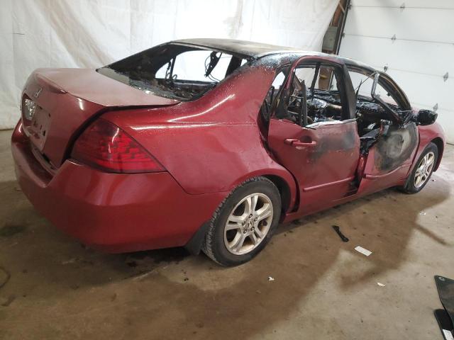 1HGCM56717A006902 - 2007 HONDA ACCORD EX RED photo 3