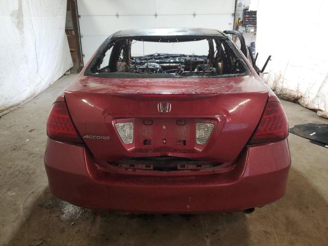 1HGCM56717A006902 - 2007 HONDA ACCORD EX RED photo 6