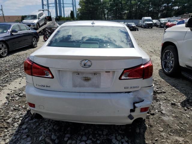 JTHBF5C20A5123690 - 2010 LEXUS IS 250 WHITE photo 6