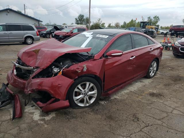 5NPEC4AC7DH647386 - 2013 HYUNDAI SONATA SE MAROON photo 1