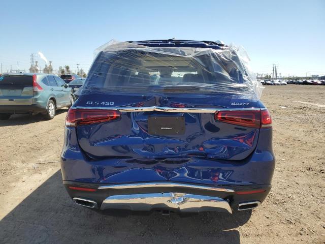 4JGFF5KE2LA165749 - 2020 MERCEDES-BENZ GLS 450 4MATIC BLUE photo 6