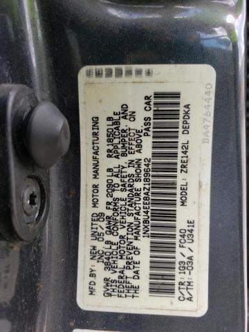 1NXBU4EE8AZ189642 - 2010 TOYOTA COROLLA BASE GRAY photo 12