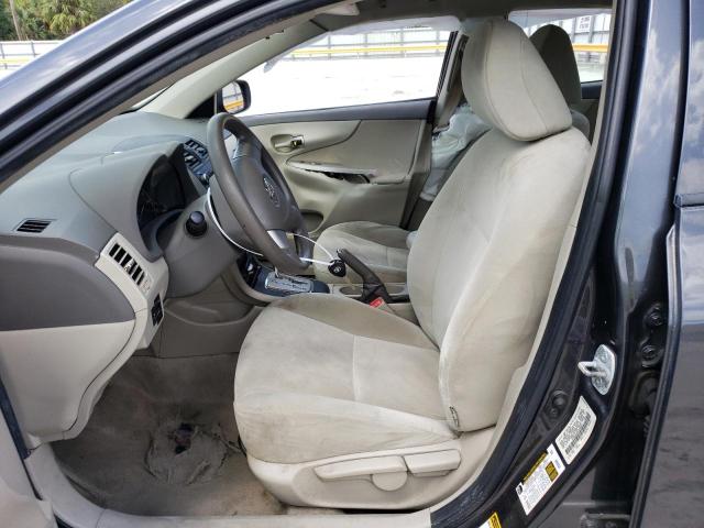 1NXBU4EE8AZ189642 - 2010 TOYOTA COROLLA BASE GRAY photo 7