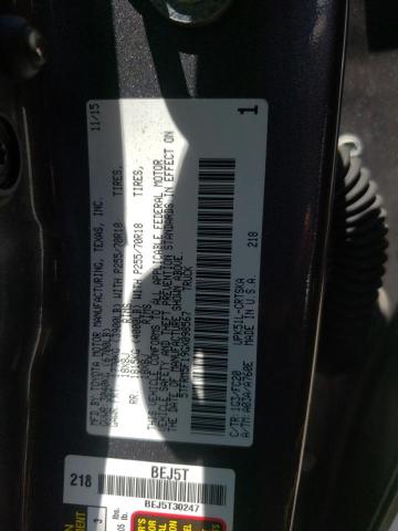 5TFRM5F19GX098567 - 2016 TOYOTA TUNDRA DOUBLE CAB SR/SR5 GRAY photo 12