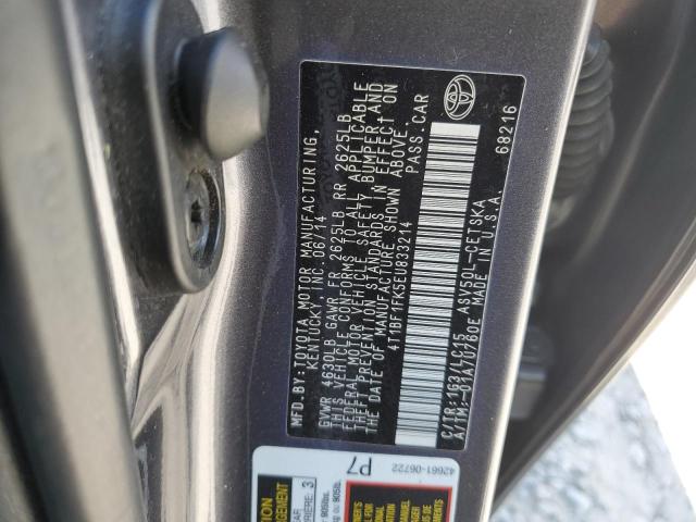 4T1BF1FK5EU833214 - 2014 TOYOTA CAMRY L GRAY photo 13