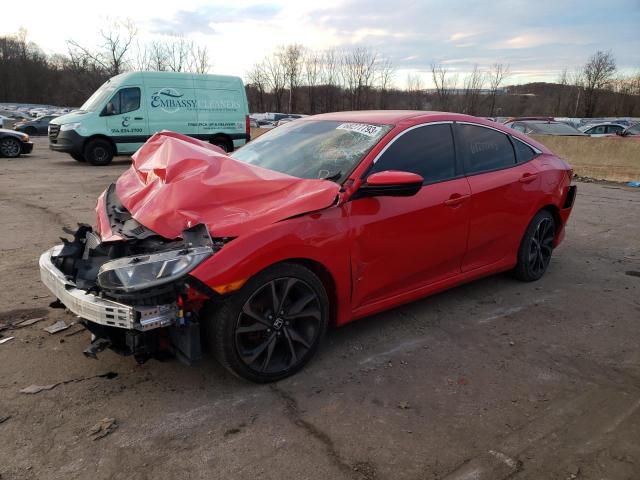 2HGFC2F81KH593104 - 2019 HONDA CIVIC SPORT 红色 照片 1