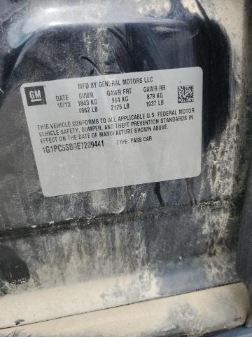 1G1PC5SB9E7209441 - 2014 CHEVROLET CRUZE LT Қара фото 12