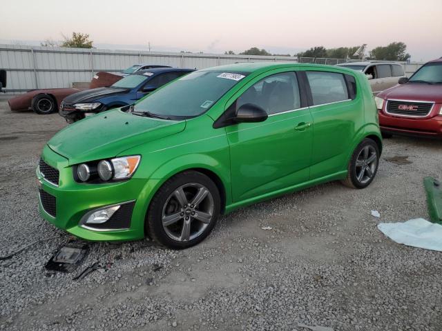 1G1JG6SB5F4148124 - 2015 CHEVROLET SONIC RS GREEN photo 1