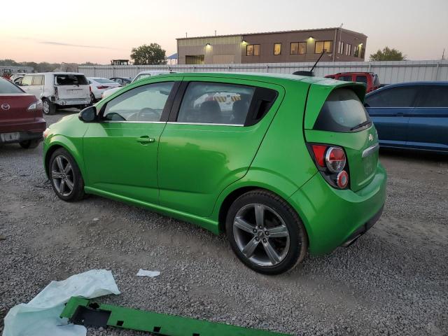 1G1JG6SB5F4148124 - 2015 CHEVROLET SONIC RS GREEN photo 2