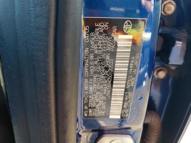 JTKKT604050120533 - 2005 TOYOTA SCION XA 蓝色 照片 12