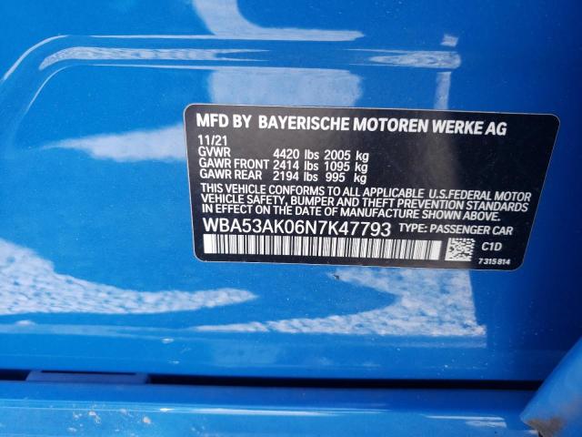 WBA53AK06N7K47793 - 2022 BMW 228I BLUE photo 12