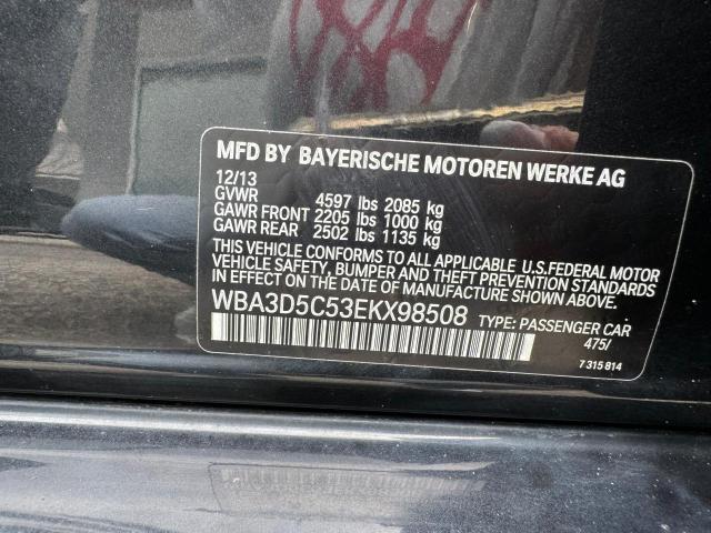 WBA3D5C53EKX98508 - 2014 BMW 328 D XDRIVE BLACK photo 10