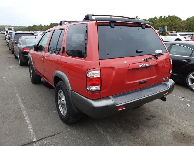 JN8DR09Y21W582038 - 2001 NISSAN PATHFINDER LE RED photo 3