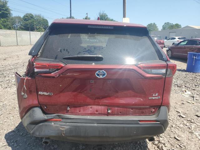 JTMLWRFV9ND138588 - 2022 TOYOTA RAV4 LE BURGUNDY photo 6