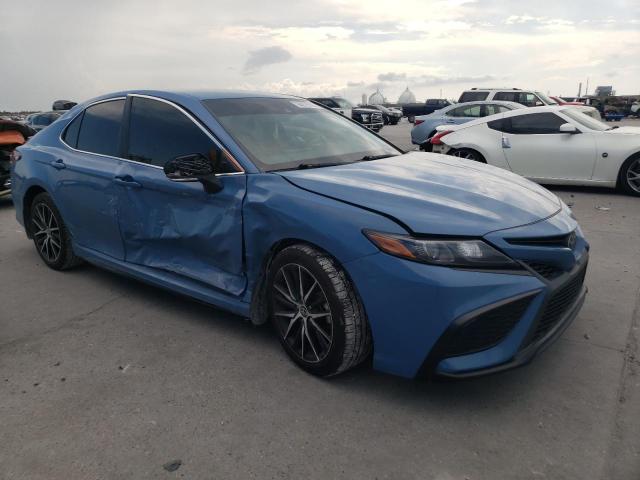 4T1G11AKXPU126320 - 2023 TOYOTA CAMRY SE NIGHT SHADE BLUE photo 4