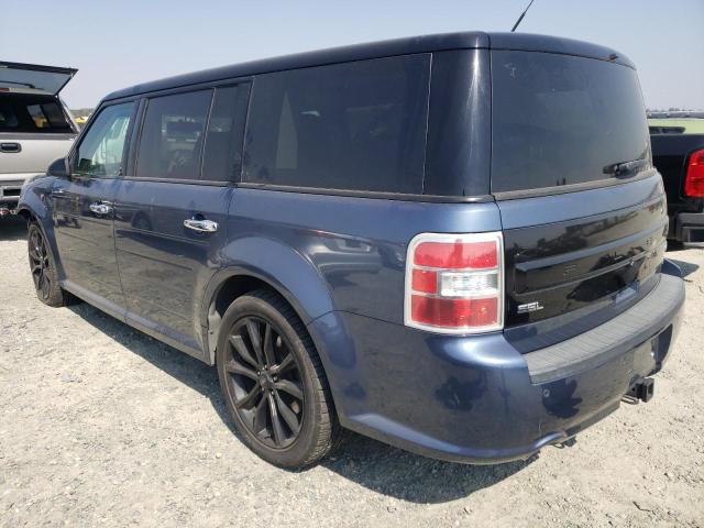 2FMHK6C89JBA02567 - 2018 FORD FLEX SEL BLUE photo 2