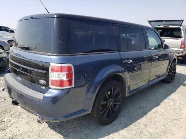 2FMHK6C89JBA02567 - 2018 FORD FLEX SEL BLUE photo 3