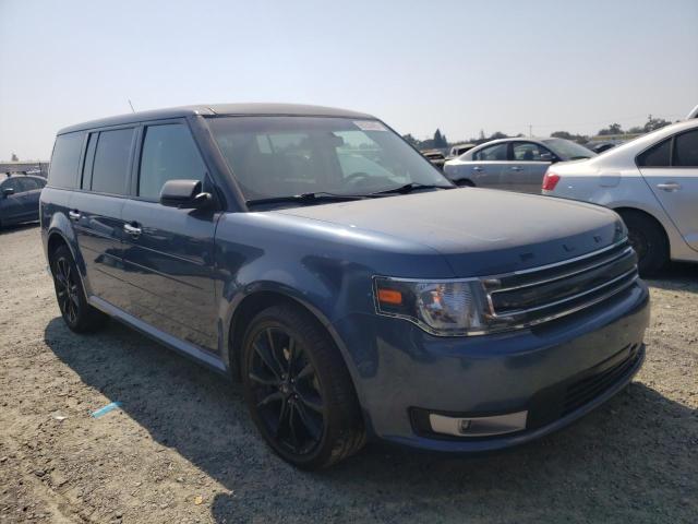 2FMHK6C89JBA02567 - 2018 FORD FLEX SEL BLUE photo 4