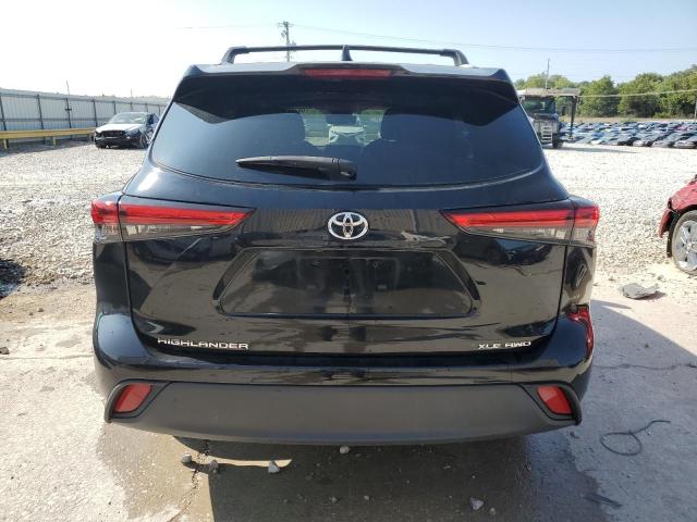 5TDGZRBH2NS560697 - 2022 TOYOTA HIGHLANDER XLE 黑色 照片 6
