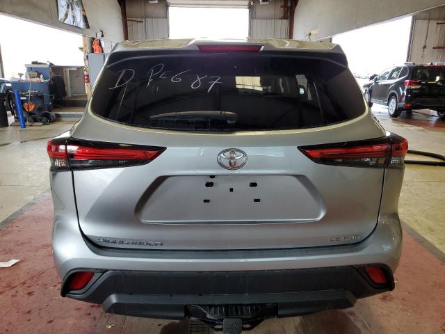 5TDBZRBH8NS568314 - 2022 TOYOTA HIGHLANDER L GRAY photo 6