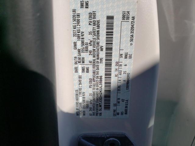 5LMTJ3DH2KUL35986 - 2019 LINCOLN MKC RESERVE WHITE photo 13