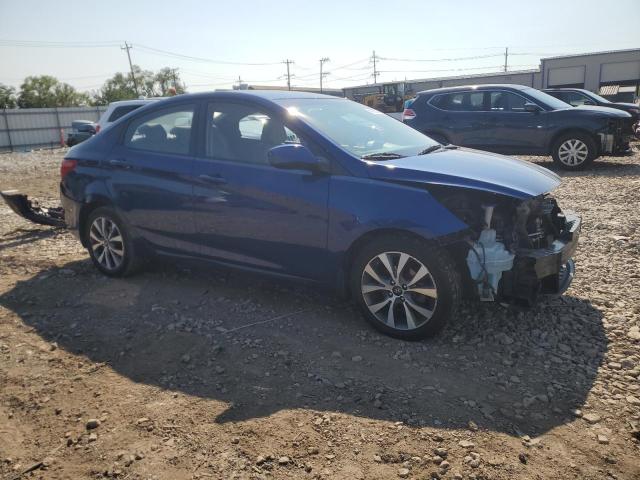 KMHCU4AEXFU806928 - 2015 HYUNDAI ACCENT GLS 蓝色 照片 4