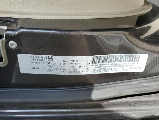 2C4RC1BG6GR214215 - 2016 CHRYSLER TOWN & COU TOURING ნაცრისფერი ფოტო 13