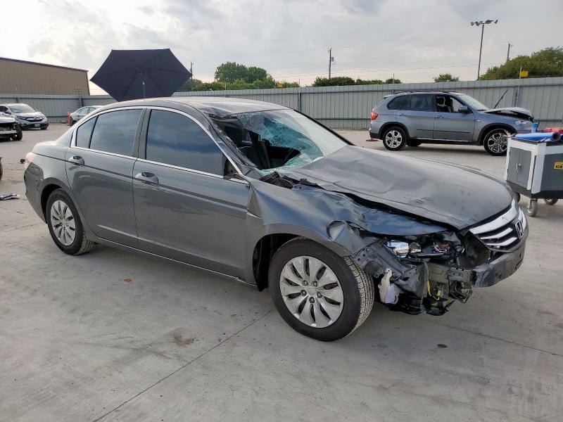 1HGCP2F37CA085652 - 2012 HONDA ACCORD LX ნაცრისფერი ფოტო 4