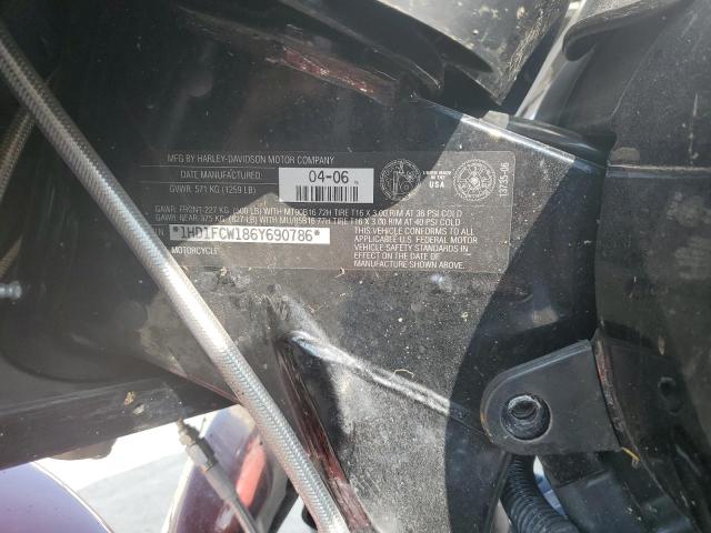 1HD1FCW186Y690786 - 2006 HARLEY-DAVIDSON FLHTCUI 黑色 照片 8