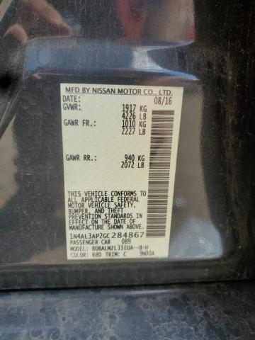 1N4AL3AP2GC284867 - 2016 NISSAN ALTIMA 2.5 GRAY photo 12
