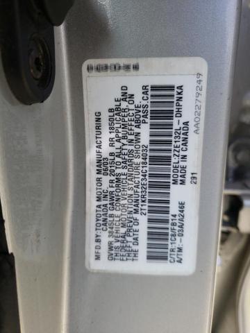 2T1KR32E34C184032 - 2004 TOYOTA COROLLA MA XR SILVER photo 12