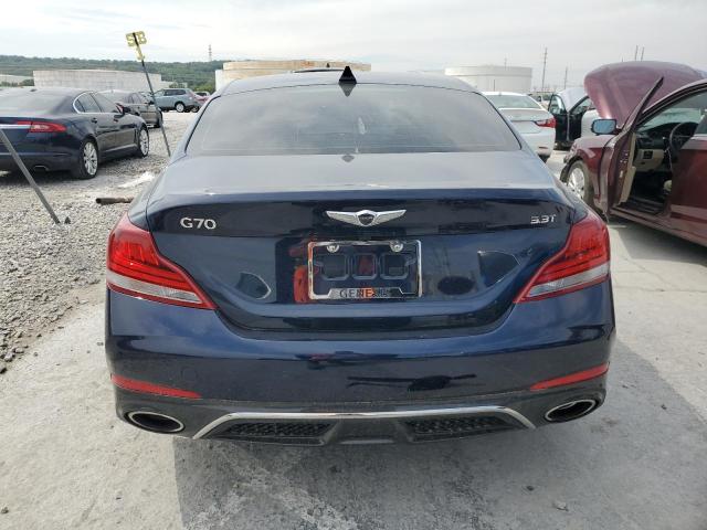 KMTG74LEXKU034467 - 2019 GENESIS G70 ELITE BLUE photo 6