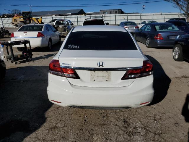 19XFB2F77FE102528 - 2015 HONDA CIVIC SE WHITE photo 6