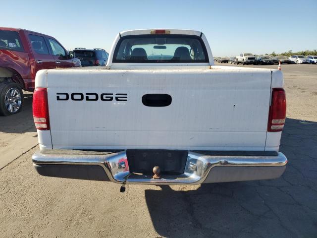 1B7GL22X21S172760 - 2001 DODGE DAKOTA WHITE photo 6